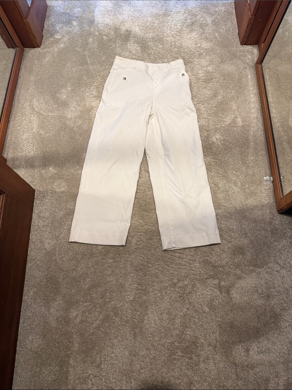 Spanx Wide-Leg White Pants, size MED